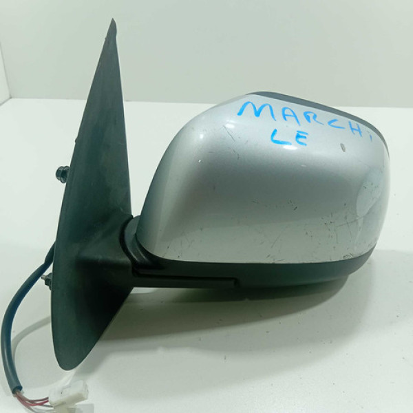 Retrovisor Esquerdo Nissan March Elétrico 2011/2016 Original