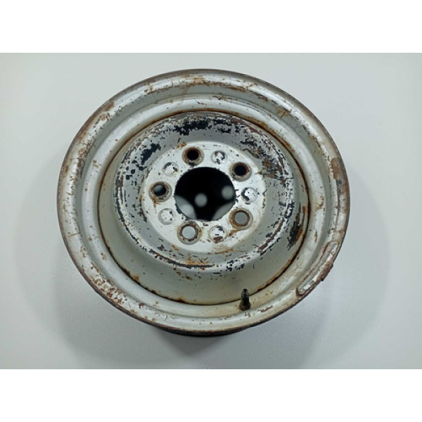 Roda De Ferro Peugeot Pick-up 504 Aro 15 Original Prata