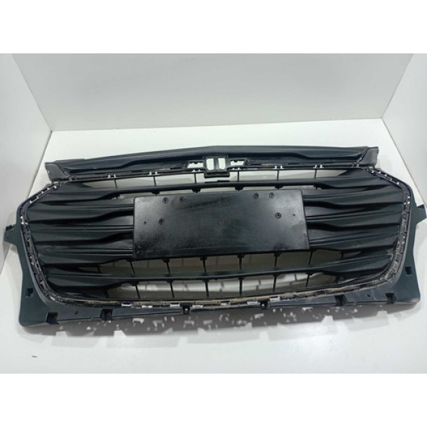 Grade Parachoque Dianteiro Chevrolet Onix 2020 Original Preto Ambos Lados