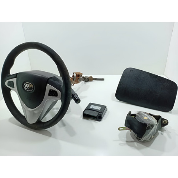 Kit Airbah Lifan X60 2012 A 2015 Original Preto