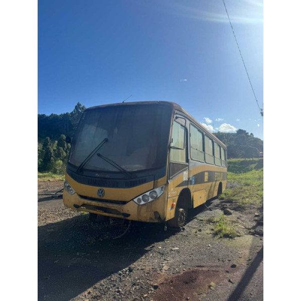 Sucata Ônibus Vw Marcopolo 15.190 Para Retirada De Peças Amarelo Amarelo