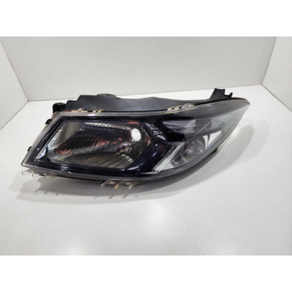 Farol Esquero Mascara Negra Chevrolet Onix 2013 2014 2015 Esquerdo/motorista