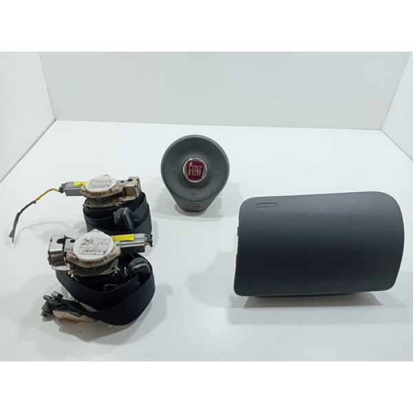 Kit Airbag Fiat Palio Grand Siena 2013 A 2017 Cinza