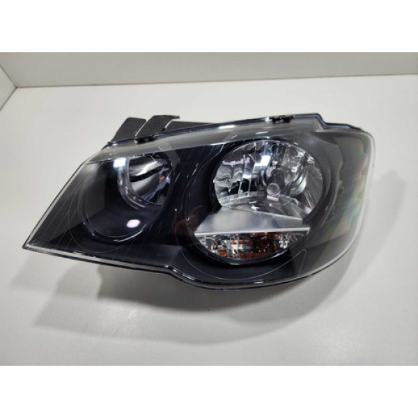 Farol Esquerdo Mascara Negra Volkswagen Golf Sportline 2010 Esquerdo/motorista