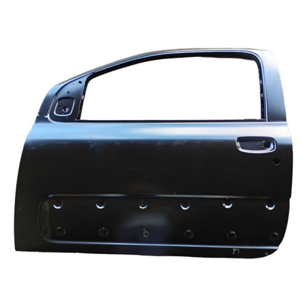 Porta Dianteira Esquerda Fiat Fiorino 2017 A 2020 Original Preto Esquerdo Dianteira