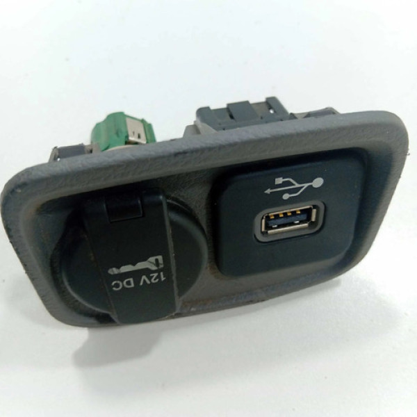 Entrada Usb Tomada 12v Fiat Toro 735624881 Cinza