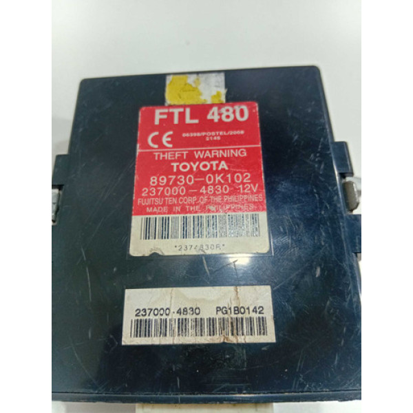Módulo Central De Alarme Toyota Hilux 3.0 2005 2010 Original
