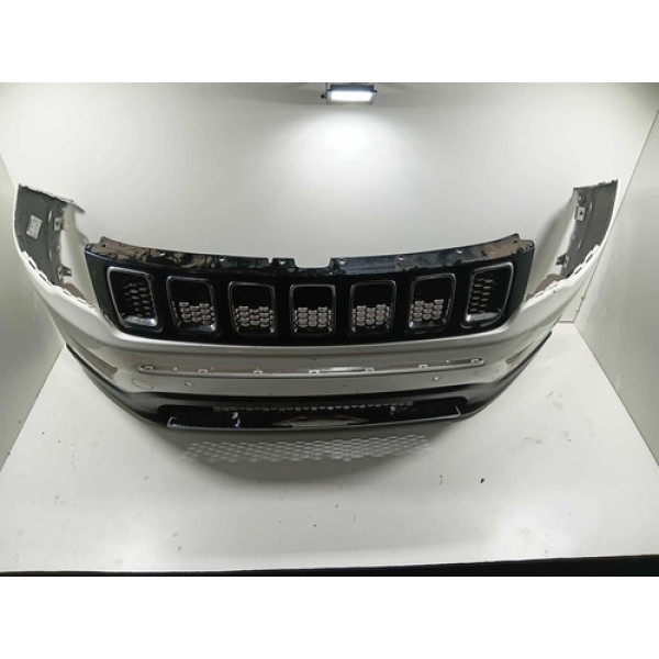 Parachoque Dianteiro Jeep Compass 2017/2020 Completo  Detalh Branco