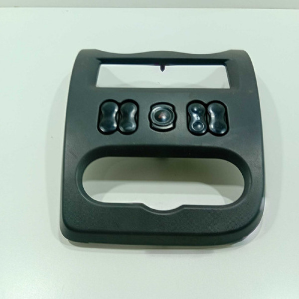 Moldura Botão Alerta Renault Sandero 2008/2011 Original Preto